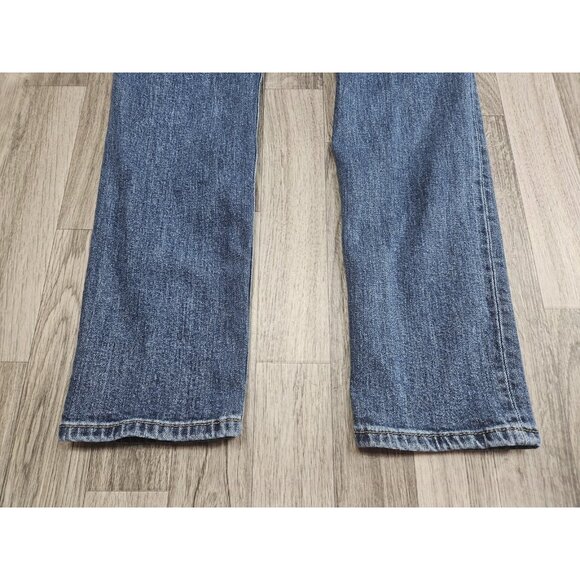 (3/$35) H&M &Denim Jeans Womens 32 High Waist Skinny Ankle Raw Hem Distressed - Picture 4 of 13
